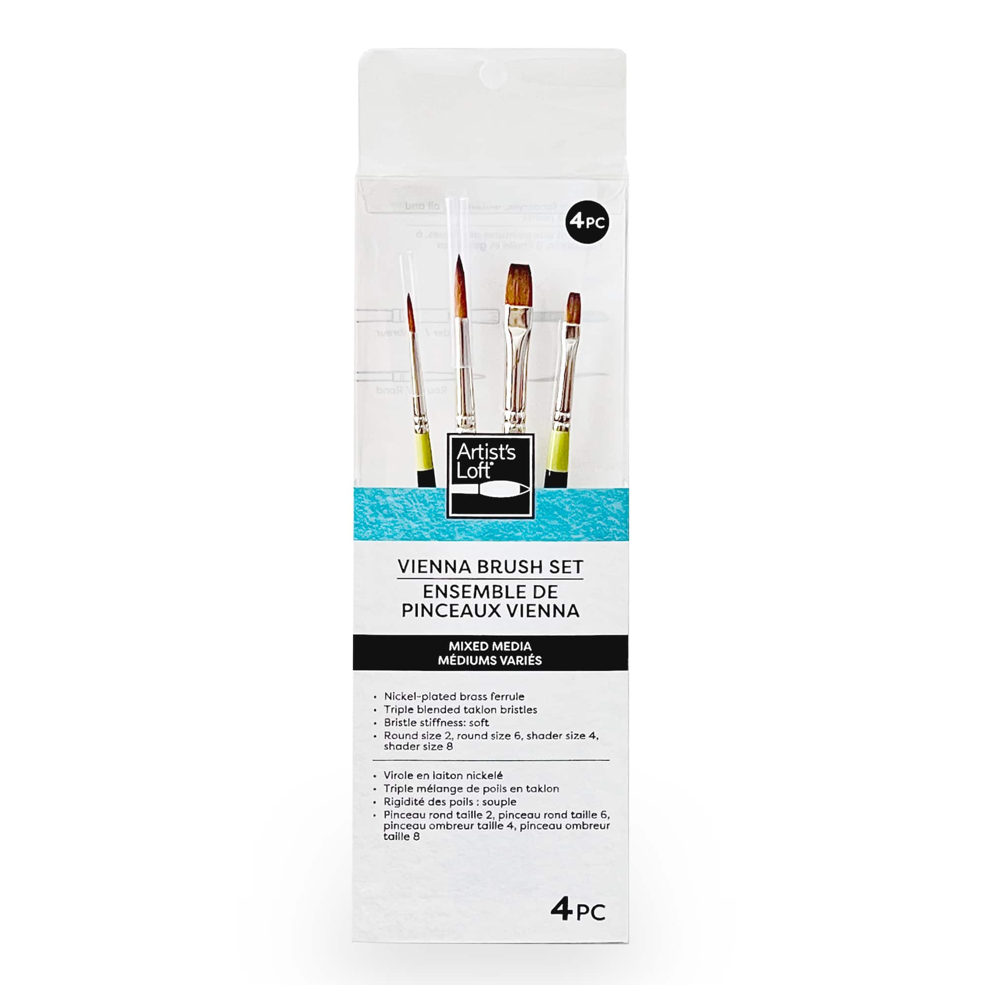 Vienna 4-Piece Mixed Media Brush Set No.2 by Artist's Loft®